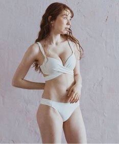 San-ai Resort（三愛水着楽園） 【WEB限定商品】ワコール共同開発 ノンワイヤーなのにぷっくり美胸を作る【ダブルアップ】　クロスビキニ M1/M2/L1　　【San-ai Resort（サンアイリゾート）】