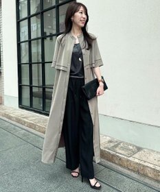 ICB L 【ASUMI・MANAMIコラボ 丈が選べる】ハシゴレースシャツワンピース