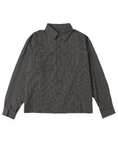 WEGO ミニマムチェックショートシャツ（LS）