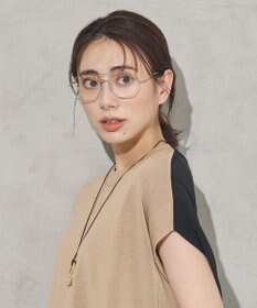 ICB ダブルブリッジサングラス ゴールド