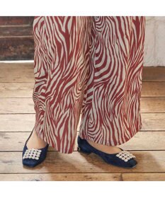 MODE ET JACOMO <MODE ET JACOMO>アシンメトリービジューフラットパンプス