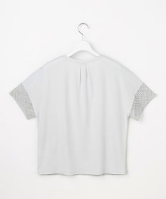J.PRESS LADIES S 【一枚で着映え・シーンレスに活躍】タイルライクレース クルーネック カットソー