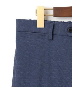 J.PRESS MEN 感動！？上品な見た目に着心地抜群なセットアップ【MECHANICAL】【超軽量 / 清涼感 / 洗える】ハイパワーストレッチ リネンルックパンツ