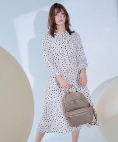 TOCCA 【八木アリサさん着用】【消臭】PROMISE RIBBON ROSETTE ドット柄ドレス