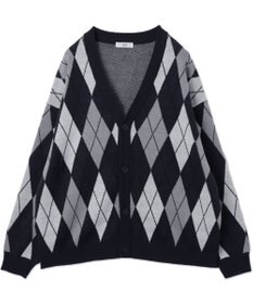 WEGO リラックスフィットパターンカーディガン