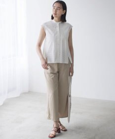 組曲 L エンブロイダリーレースノースリーブ ブラウス