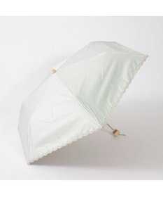 UNBILLION カシュネ cachenez /【晴雨兼用　日傘　UVカット率・遮光率100％生地使用 】PUフローラルラメ刺繍ミニ折りたたみ傘
