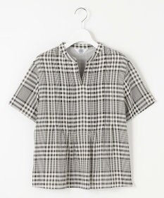 J.PRESS LADIES 【WEB限定カラーあり・洗える】シアーチェック カットソー