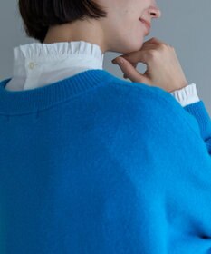 UNFILO フリルネックシャツ