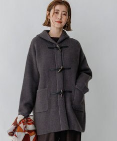 23区 L 【先行予約】ラクーンブレンドダブルフェイス ダッフル ニットアウター