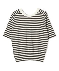 BEIGE， JULIE / コットンシルク 2WAY半袖ニット