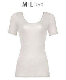 WACOAL 【スゴ衣】 インナー 3分袖 綿100％(身生地) オーガニックコットン(身生地) なめらかな肌ざわり 肌着 CLC222 /ワコール