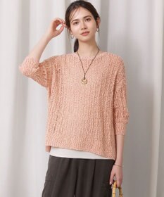 23区 【SLOW/一部店舗限定】エンブロイダリープルオーバー サマー ニット