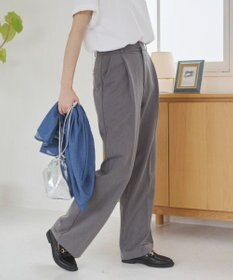 WEGO 【ANGIE VINTAGE/SMLサイズ展開】タックストレートスラックス
