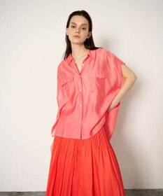 GRACE CONTINENTAL ギャザーシャツ