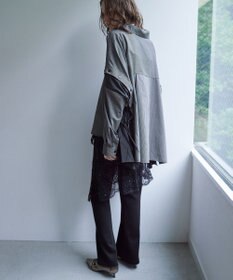 YECCA VECCA ストレッチセンターシームフレアパンツ