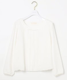 ANY SIS 【洗える】フロントプリーツシフォン ブラウス