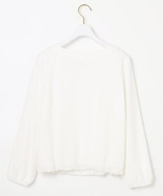 ANY SIS 【洗える】フロントプリーツシフォン ブラウス