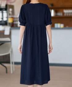 Tiaclasse L 【洗える】パンチングレースAラインワンピース