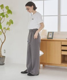 WEGO 【ANGIE VINTAGE/SMLサイズ展開】タックストレートスラックス