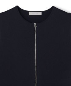 UNFILO BEAUTY FORM KNIT ZIPジレ