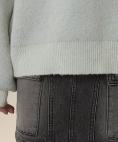 WEGO フラッフィーハーフジップニット