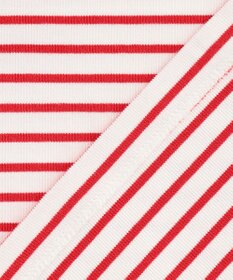 UNFILO ドライタッチリブ バックZIP ボーダートップス