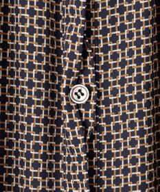 23区 【洗える】スクエアチェーンプリント ワンピース