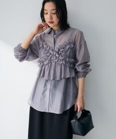 Green Parks 【WEB限定】ＳＥＴ２点フリルビスチェ＋シャツチュニックⅡ