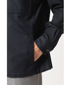 DAKS ウールデニム ユーティリティ オーバーシャツ