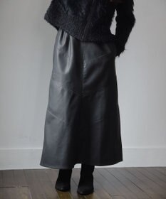 Green Parks ■ESCAR ヴィンテージ調エコレザースカート