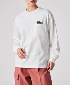 Paul Smith キャット プリント 長袖Tシャツ
