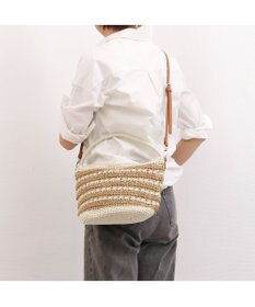 UNBILLION カシュカシュ cachecache / ボーダーコンビ編みワンハンドル2wayミニトート