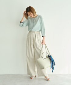 YECCA VECCA 配色パイピングブラウス