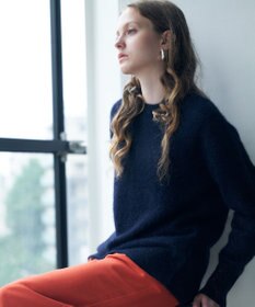 ICB 【30th ANNIVERSARY】ルレックスフォックスアルパカ プルオーバーニット ネイビー