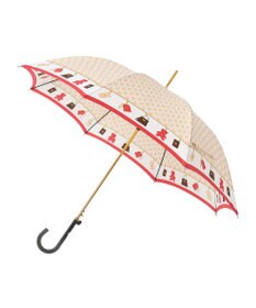 MOONBAT FURLA 長傘 チャーム＆ロゴプリント UV 耐風 日本製