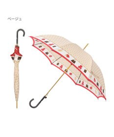 MOONBAT FURLA 長傘 チャーム＆ロゴプリント UV 耐風 日本製