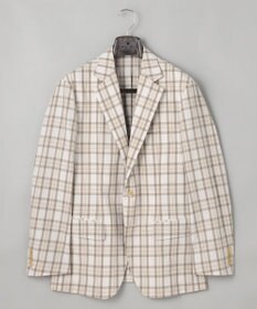 GOTAIRIKU 清涼サッカー素材【通気性/軽量】空羽サッカー マドラスチェック シャツジャケット