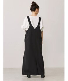 AMERICAN HOLIC 両ＶネックＩラインワンピース