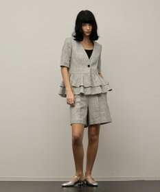 GRACE CONTINENTAL ツイードタックショートパンツ