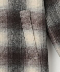 自由区 【リバーシブル】ウールリバー ノーカラーロングコート