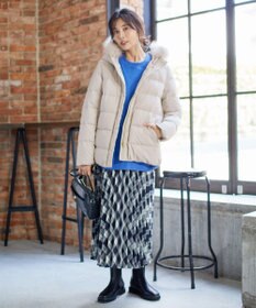 ANY 【洗える】スムースタッチ ショート丈ダウンコート