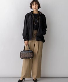 23区 2WAY ストレッチタフタ ボリュームスリーブブルゾン
