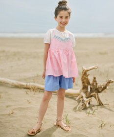 組曲 KIDS 【150-160㎝】シャンブレー ショートパンツ