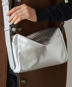 russet 【2025AW新作】レザースクエアショルダーバッグ(CE-1575)