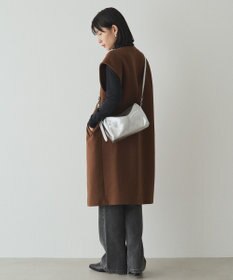 russet 【2025AW新作】レザースクエアショルダーバッグ(CE-1575)