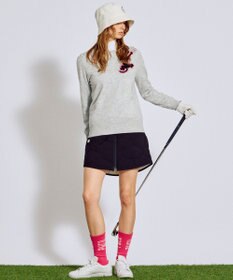 PW CIRCULUS 【WOMEN】Spark cat クルーネックニット ゴルフウェア レディース