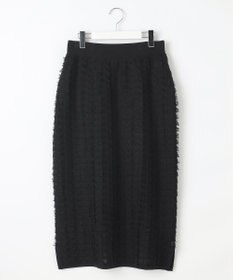 自由区 L 【セットアップ対応・洗える】シアーカットジャカード スカート