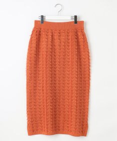 自由区 L 【セットアップ対応・洗える】シアーカットジャカード スカート