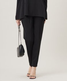 ICB 【UVカット・防シワ・速乾・洗える】Fiedテーパードパンツ ブラック系